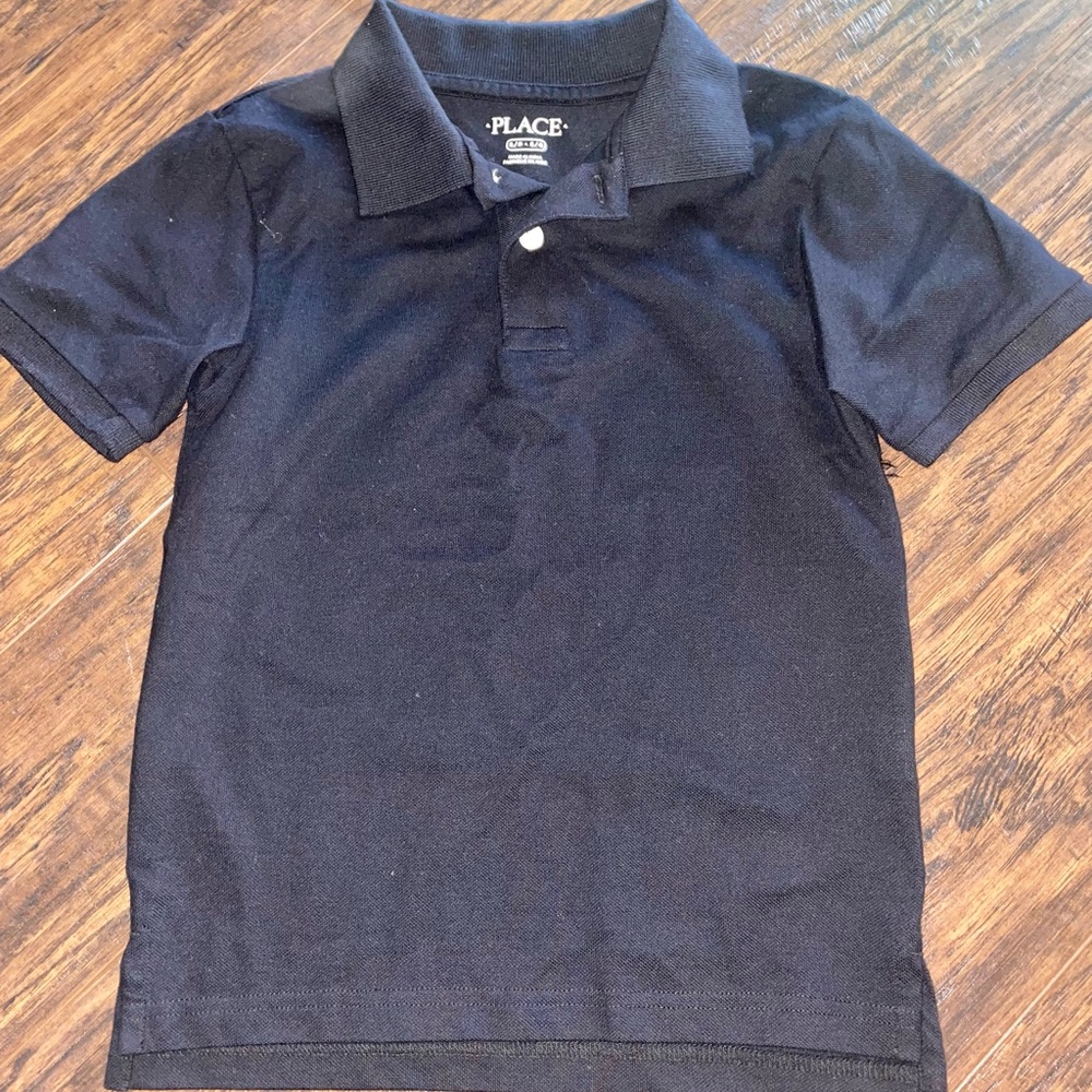 CASUAL BLACK POLO SZ 5/6